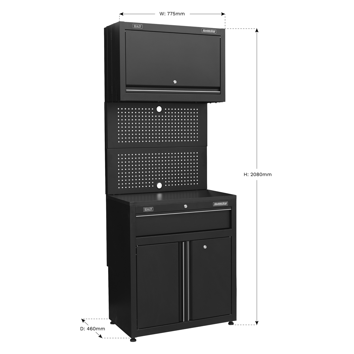Superline Pro APMS2HFPD Superline PRO® Rapid-Fit Modular Wall & Base Cabinet with Drawer