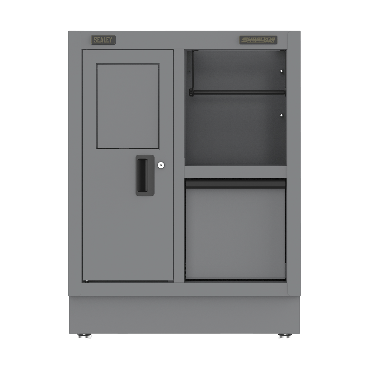 Superline Pro APMS36BE Superline PRO® Black Edition Modular Multifunction Cabinet with Drawer 680mm
