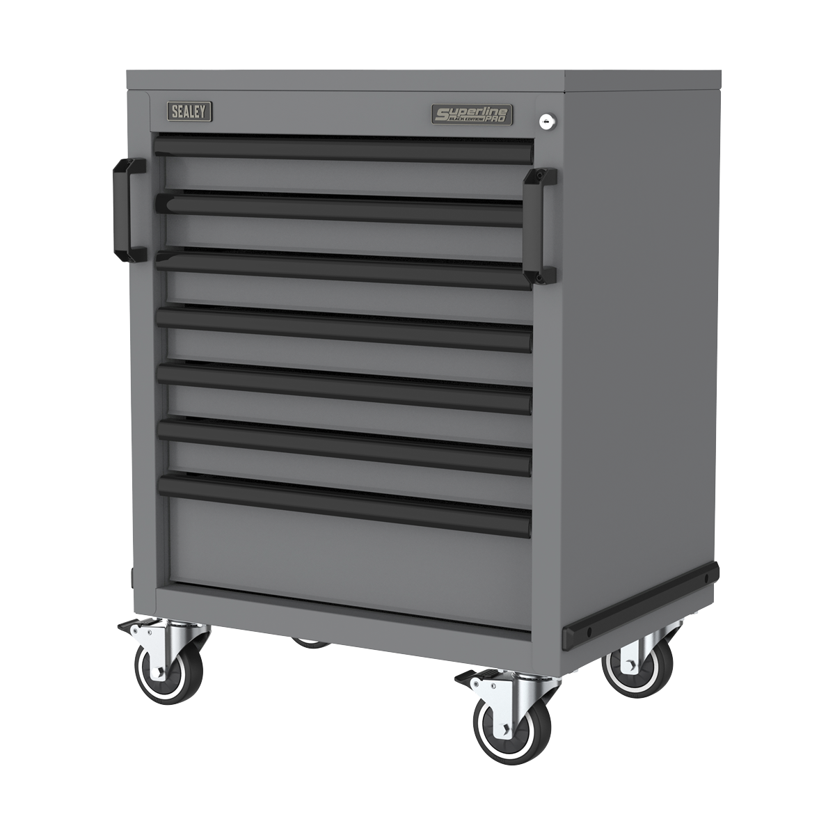 Superline Pro APMS37BE Superline PRO® Black Edition Modular Mobile Cabinet 7 Drawer 646mm