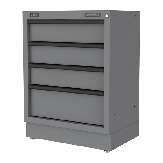 Superline Pro APMS38BE Superline PRO® Black Edition Modular Cabinet 4 Drawer 680mm