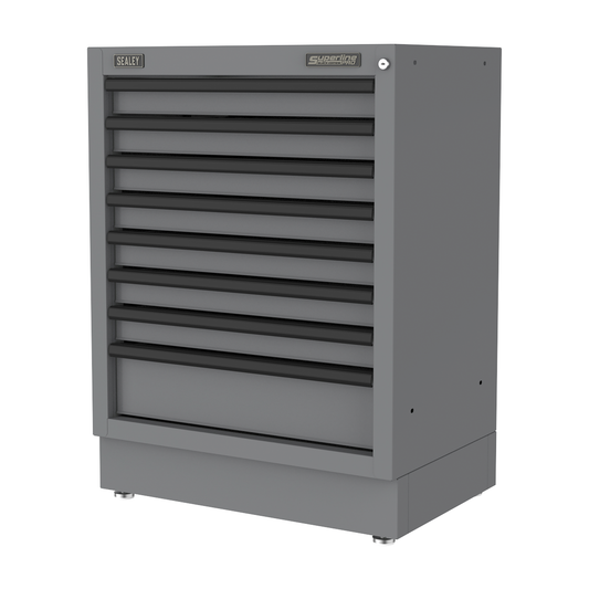 Superline Pro APMS39BE Superline PRO® Black Edition Modular Cabinet 8 Drawer 680mm