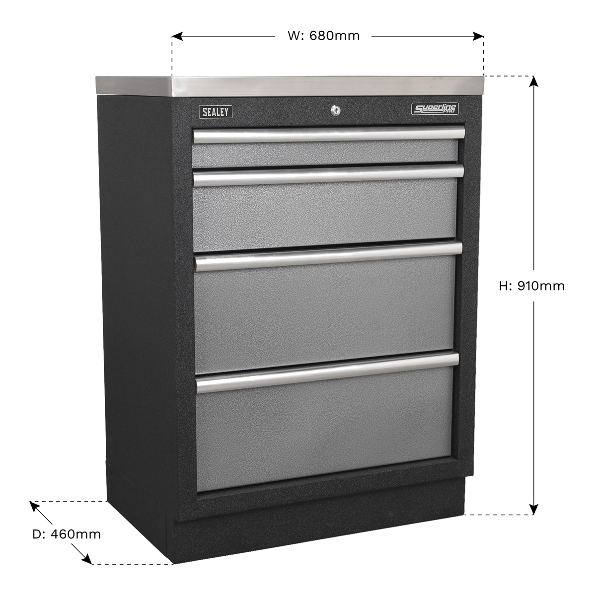 Superline Pro APMS51 Superline PRO® Modular Cabinet 4 Drawer 680mm