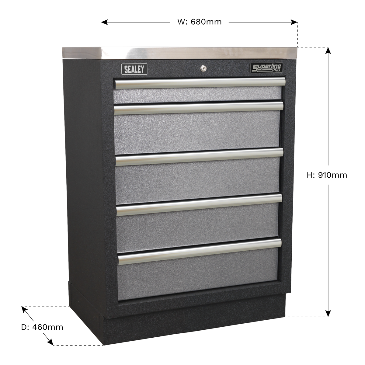 Superline Pro APMS59 Superline PRO® Modular Cabinet 5 Drawer 680mm