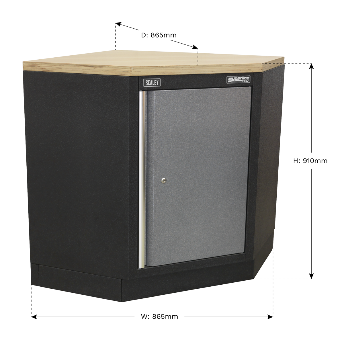 Superline Pro APMS60 Superline PRO® Modular Corner Floor Cabinet 865mm