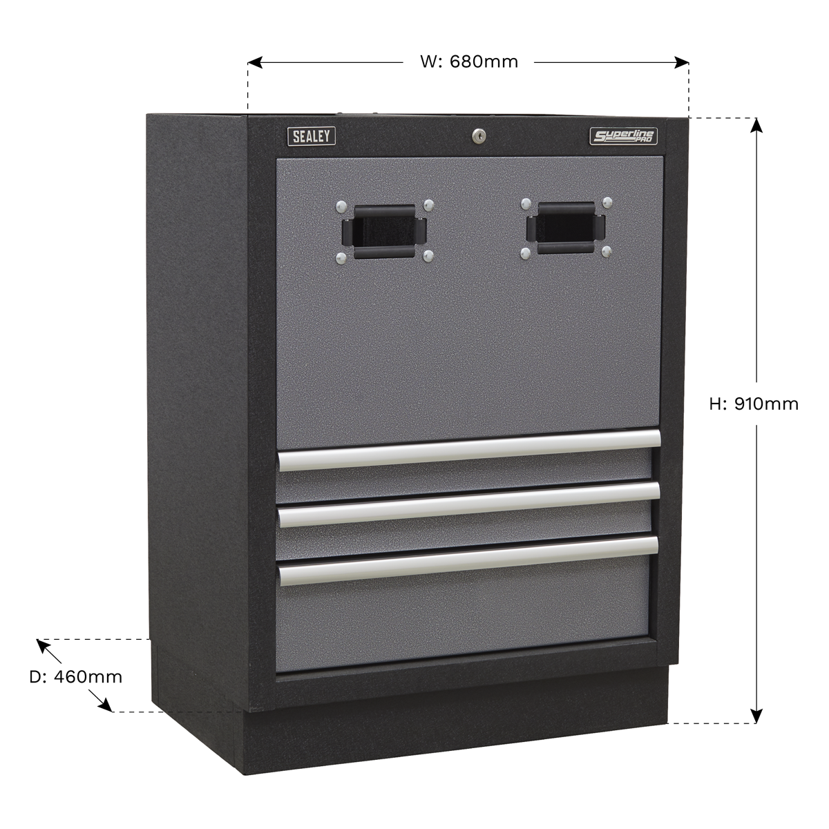 Superline Pro APMS63 Superline PRO® Modular Reel Cabinet 3 Drawer 680mm