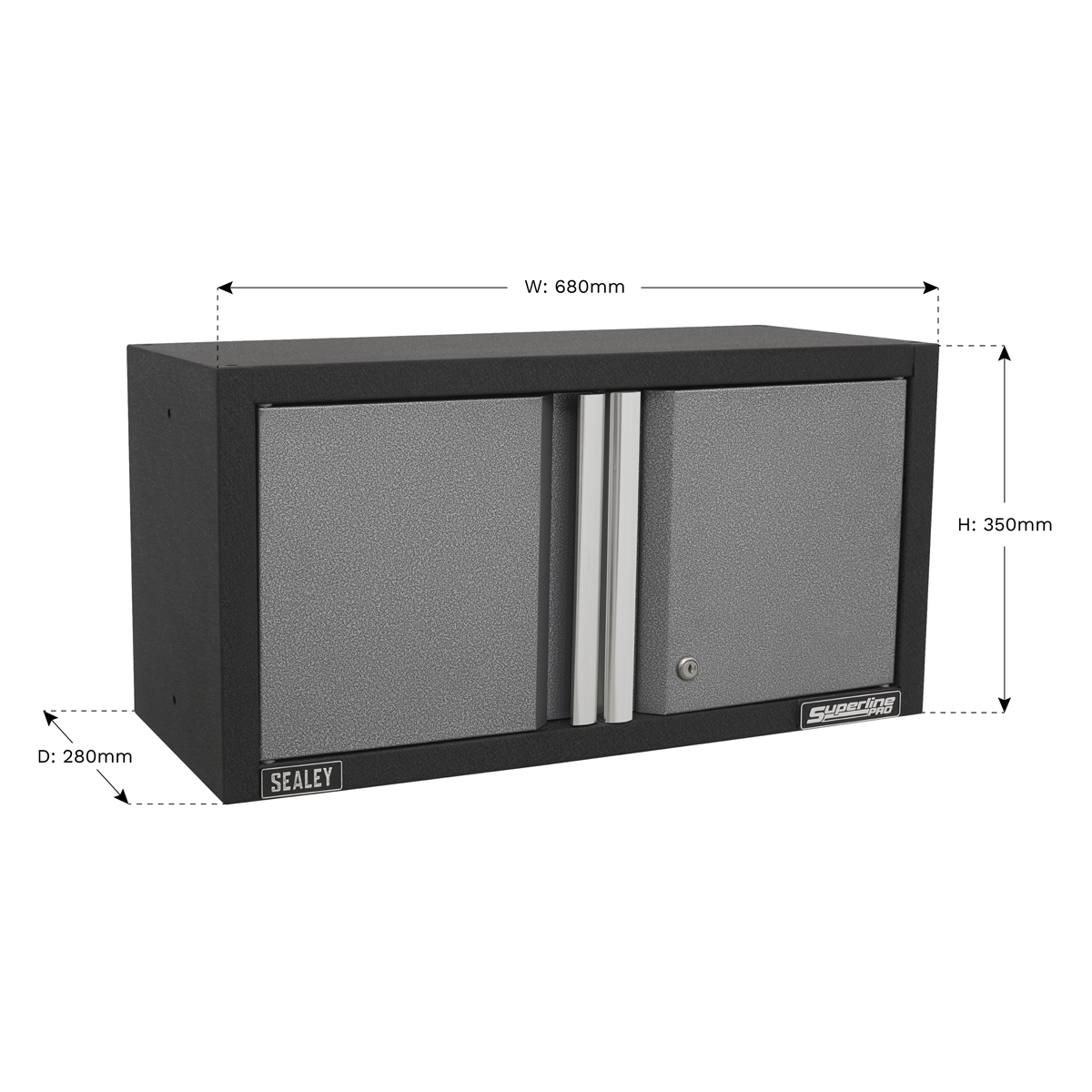 Superline Pro APMS65 Superline PRO® Modular Wall Cabinet 2 Door 680mm