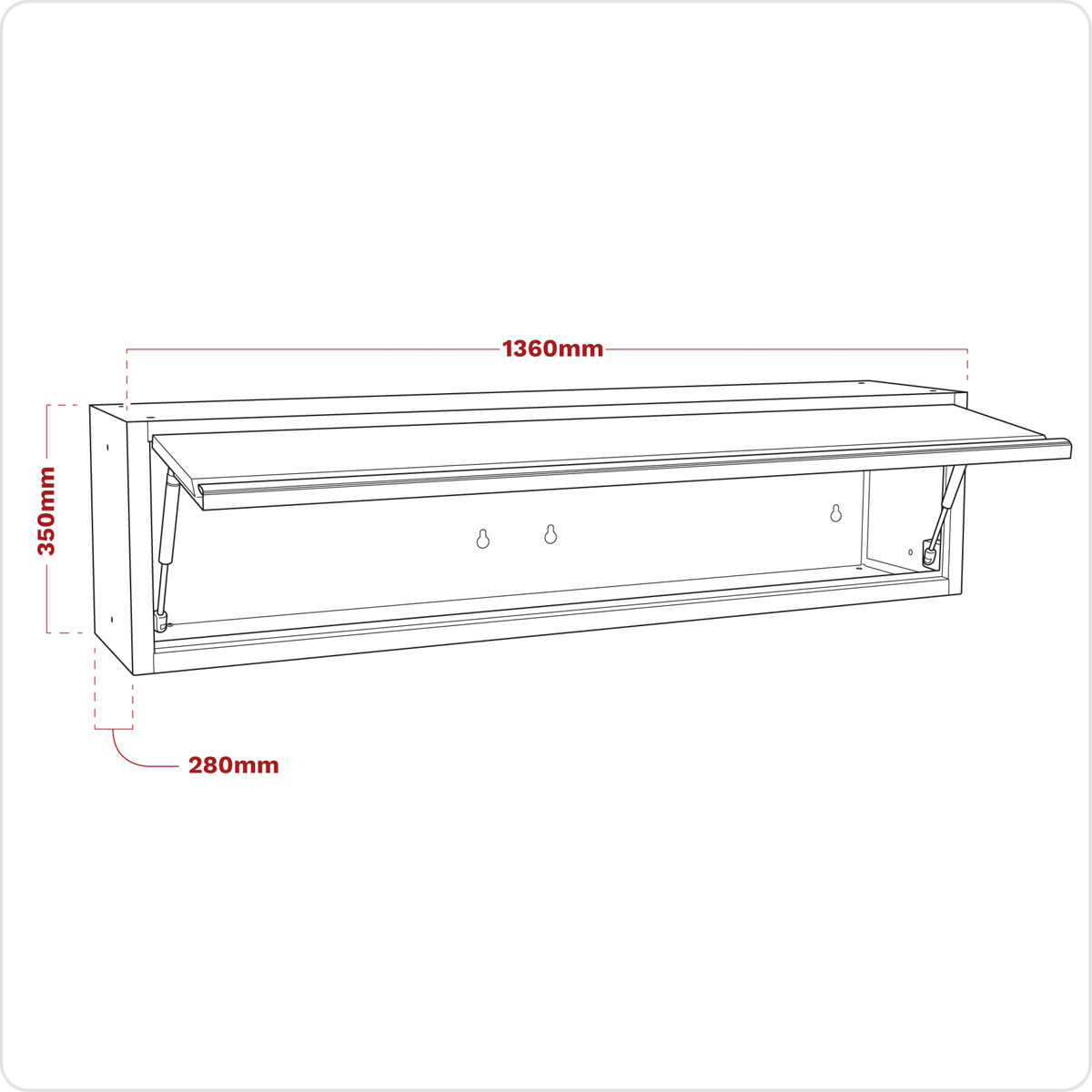 Superline Pro APMS68 Superline PRO® Modular Wall Cabinet 1360mm