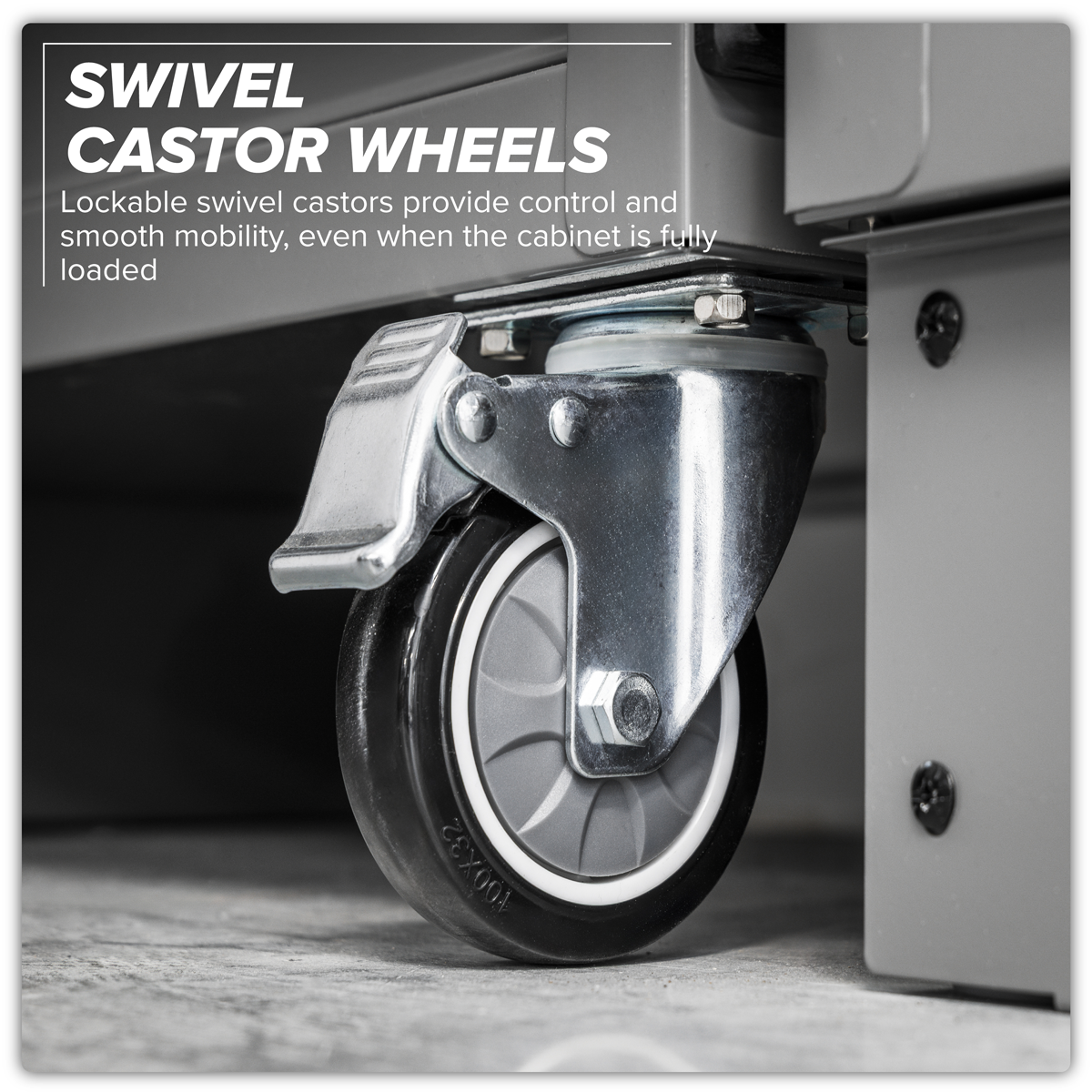 Superline Pro APMSBESTACK03SS Superline PRO® Black Edition Storage System with Stainless Worktop 2.04m