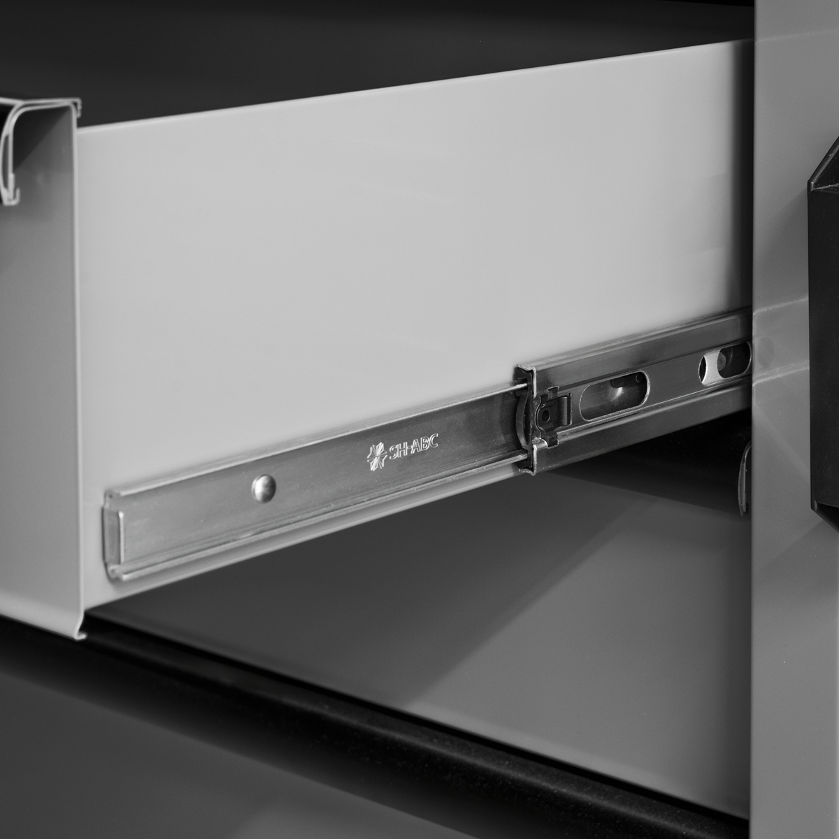 Superline Pro APMSBESTACK04SS Superline PRO® Black Edition Storage System with Stainless Worktop 2.04m