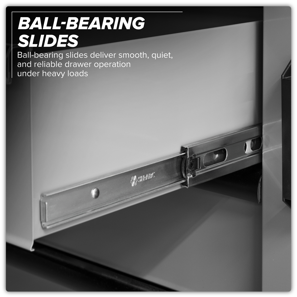 Superline Pro APMSBESTACK04SS Superline PRO® Black Edition Storage System with Stainless Worktop 2.04m