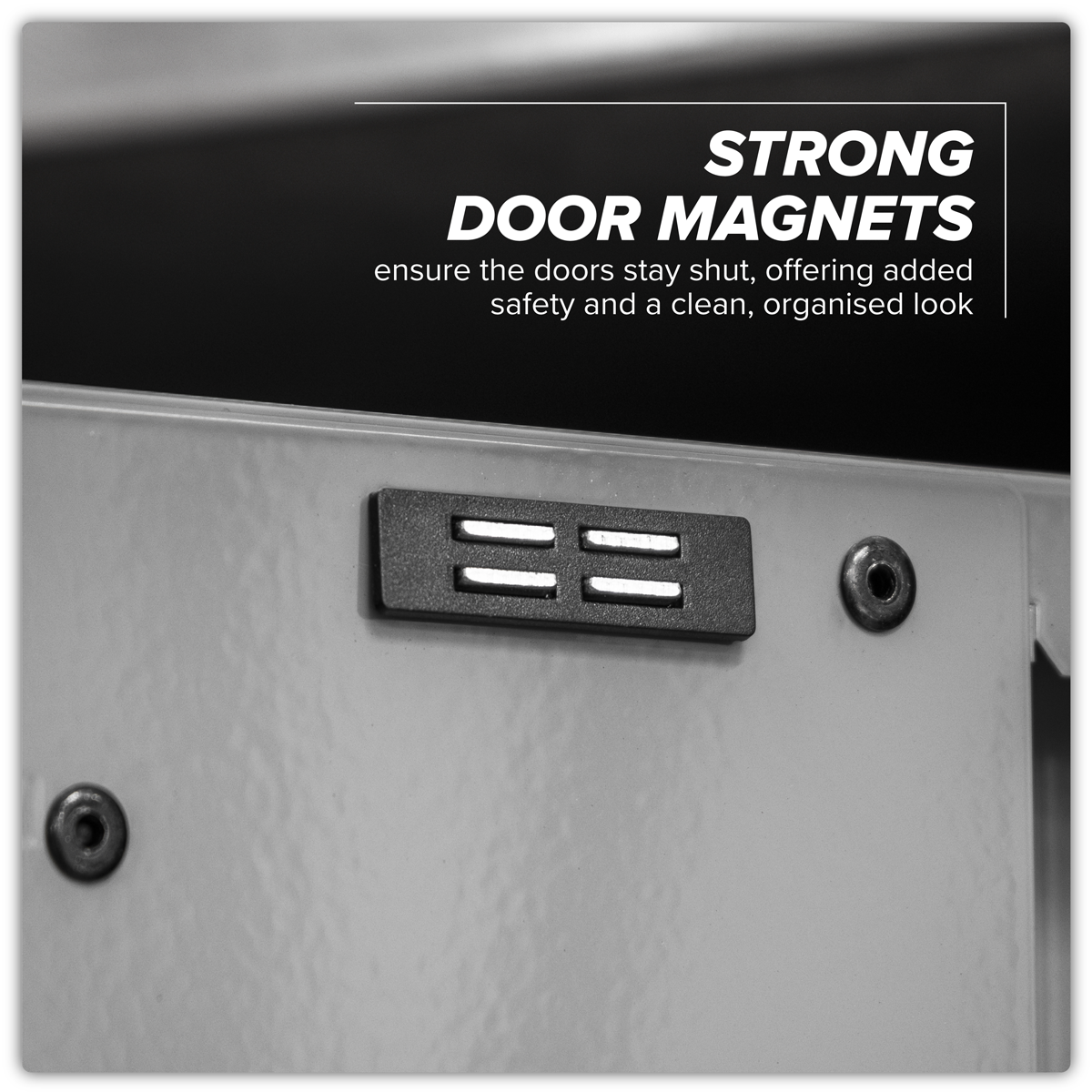 Superline Pro APMSBESTACK04SS Superline PRO® Black Edition Storage System with Stainless Worktop 2.04m