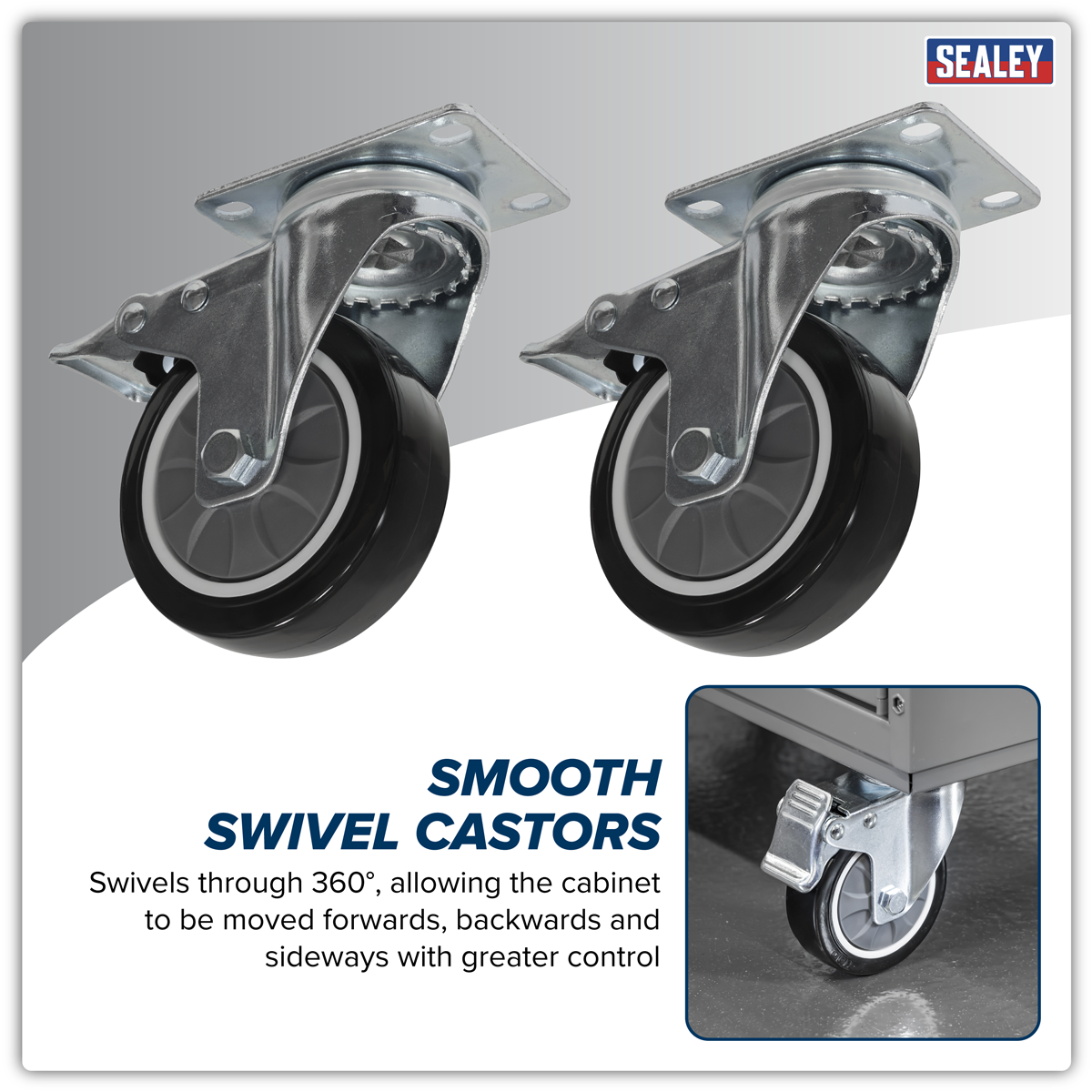Superline Pro APMSC7 Superline PRO® Castor Wheel Kit for APMSC1, APMSC2, APMSC3, APMSC4 & APMSC5