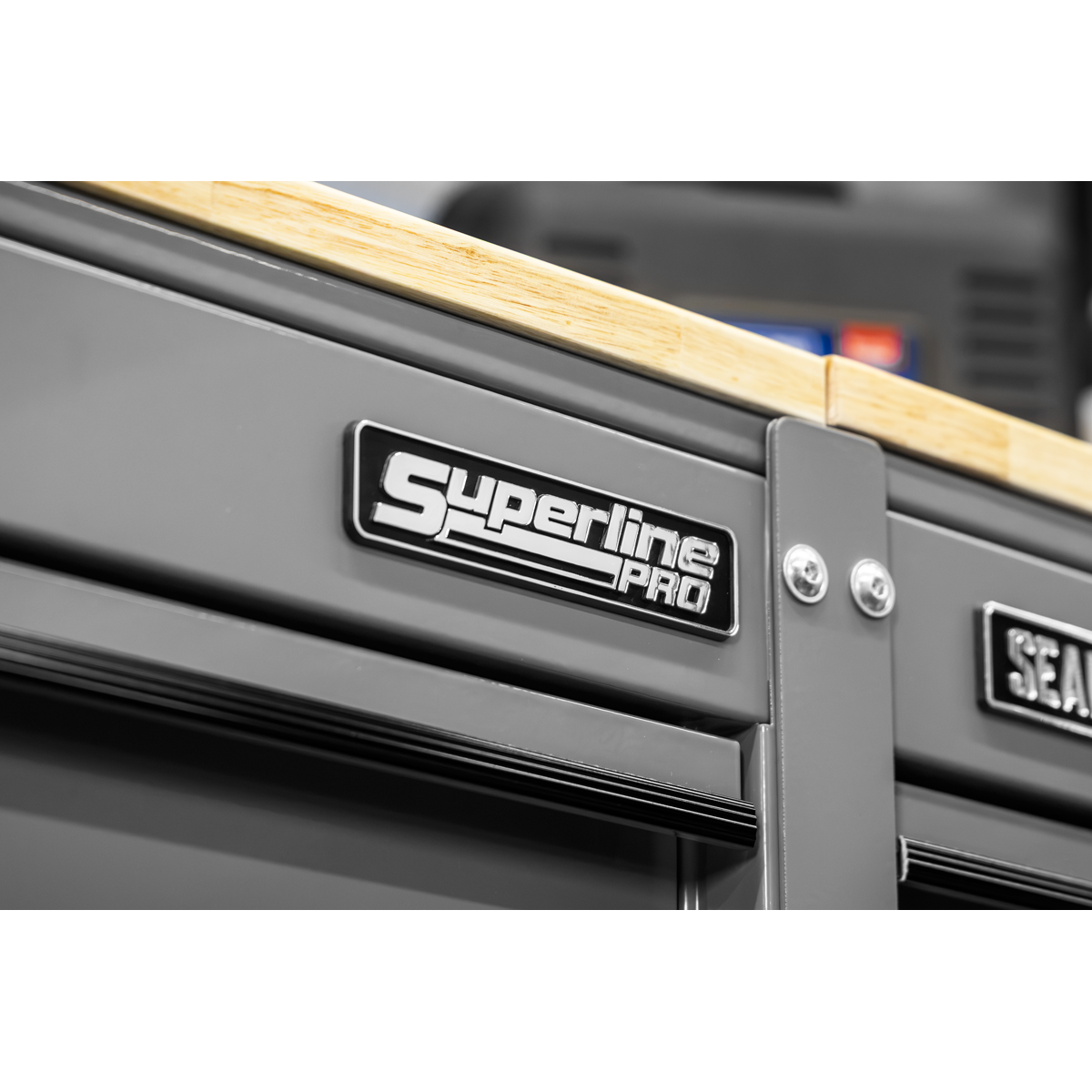 Superline Pro APMSCCOMBO4 Superline PRO® Connect Modular Storage System with Rubber Wood Worktop 2.03m