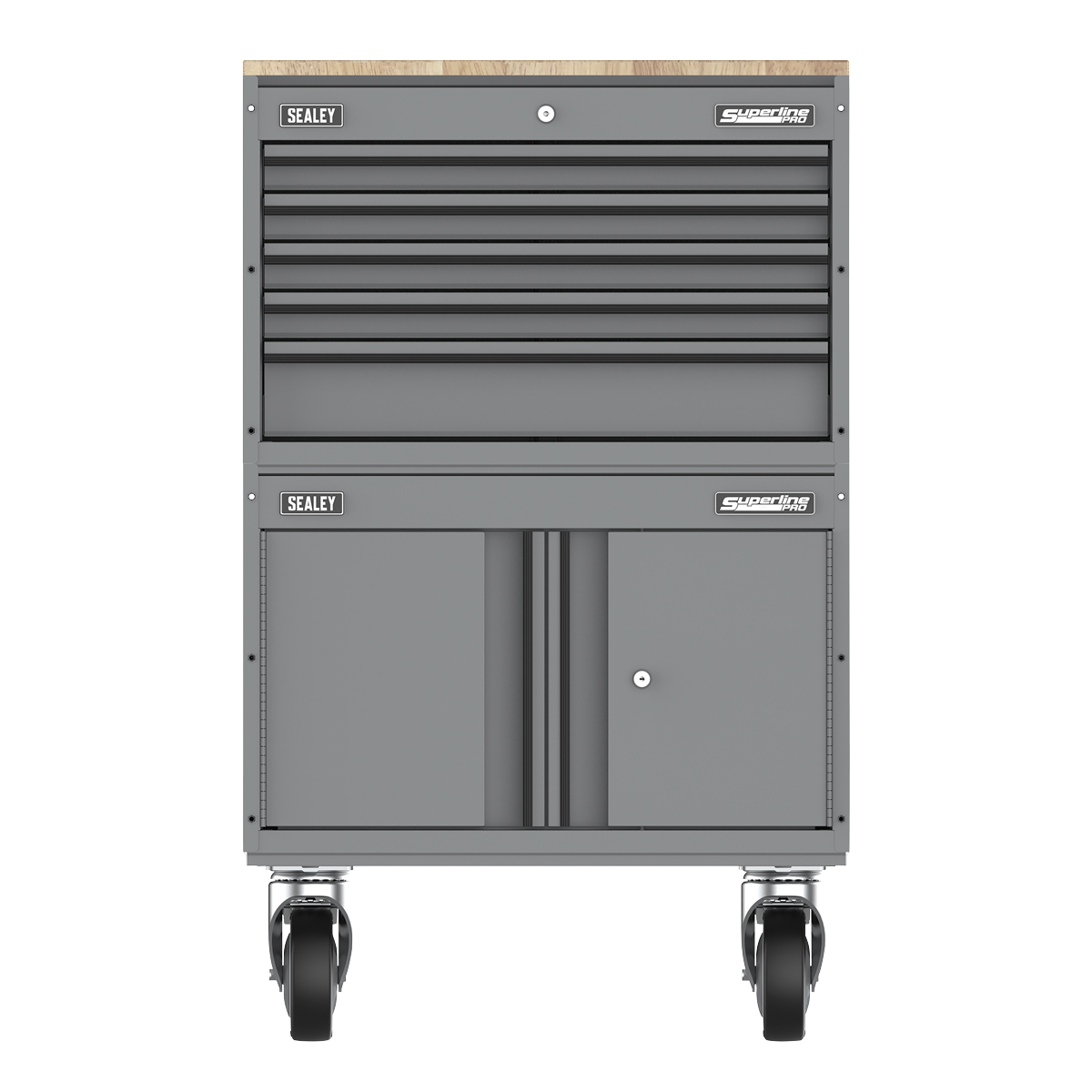 Superline Pro APMSCCOMBO7 Superline PRO® Storage System with Rubber Wood Worktop 678mm