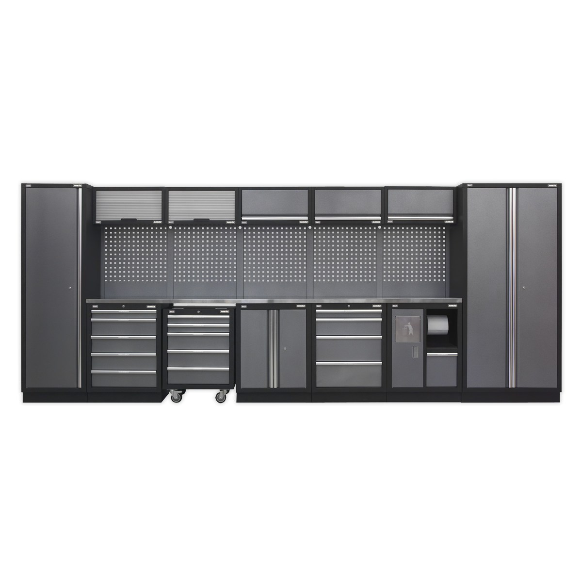 Superline Pro APMSSTACK01SS Superline PRO® Storage System with Stainless Worktop 4.92m