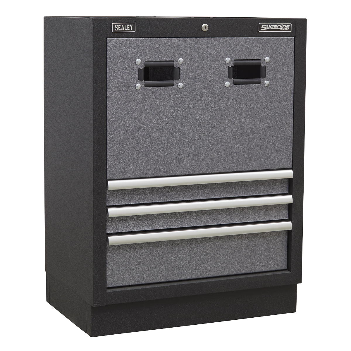 Superline Pro APMSSTACK14SS Superline PRO® Modular Storage System Combo with Stainless Steel Worktop