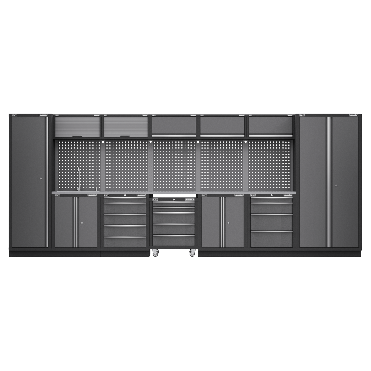 Superline Pro APMSSTACK17SS Superline PRO® Storage System with Stainless Worktop 4.92m