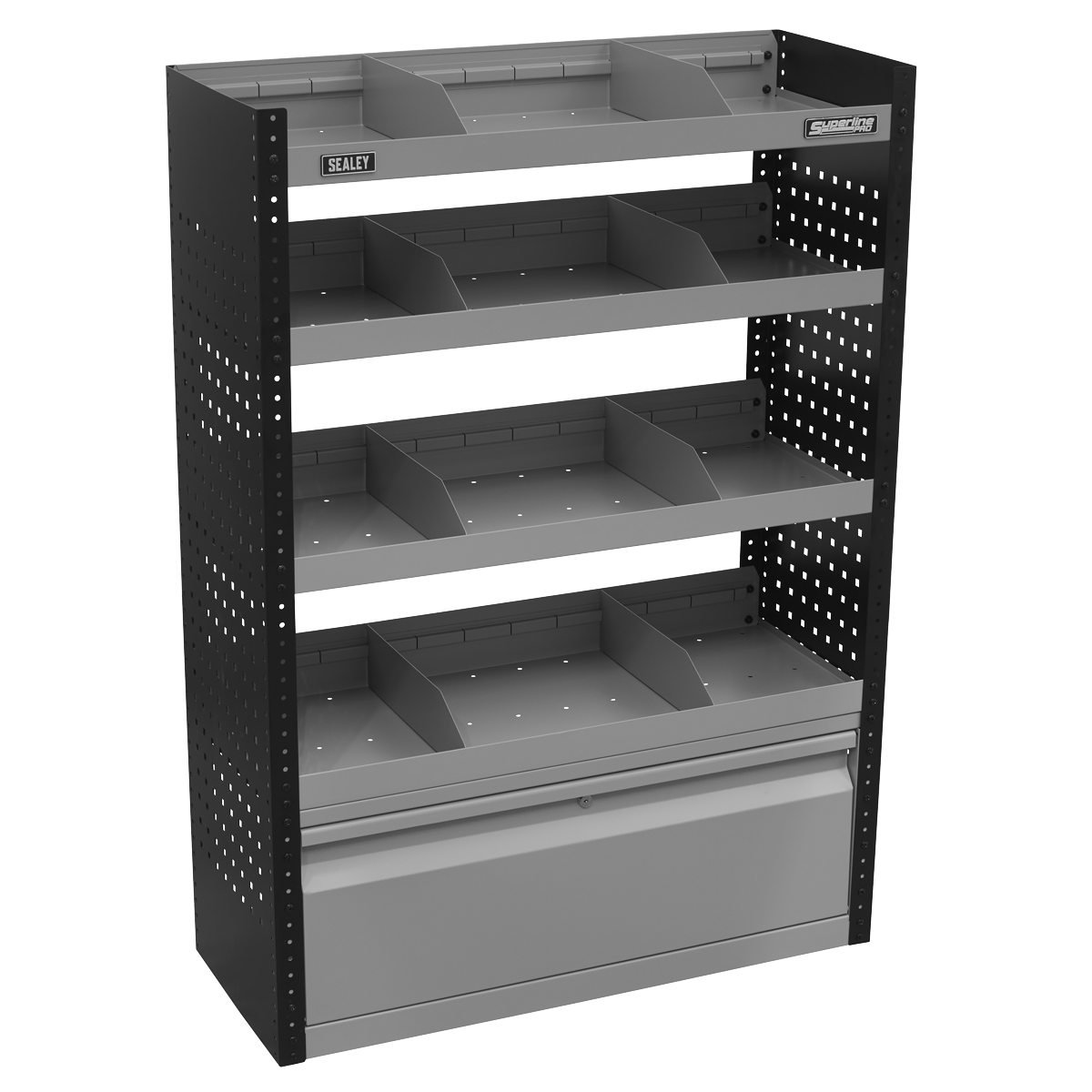 Superline Pro APMSVCOMBO1 Superline PRO® Modular Flat Shelf Van Storage System