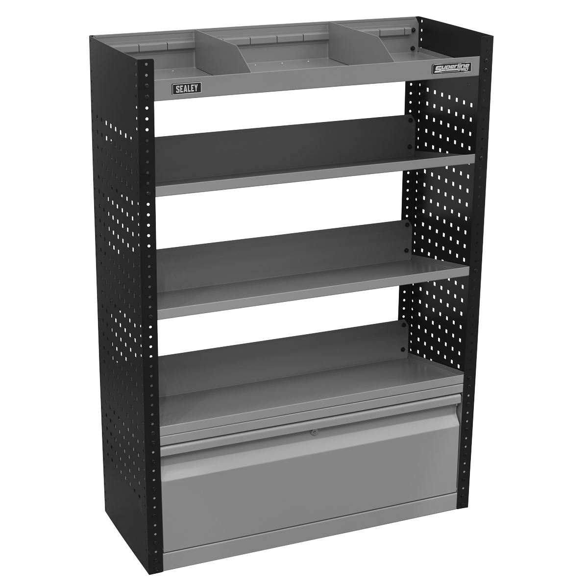 Superline Pro APMSVCOMBO2 Superline PRO® Modular Slanted Shelf Van Storage System