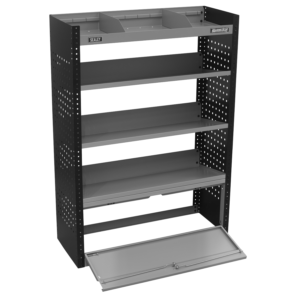 Superline Pro APMSVCOMBO2 Superline PRO® Modular Slanted Shelf Van Storage System