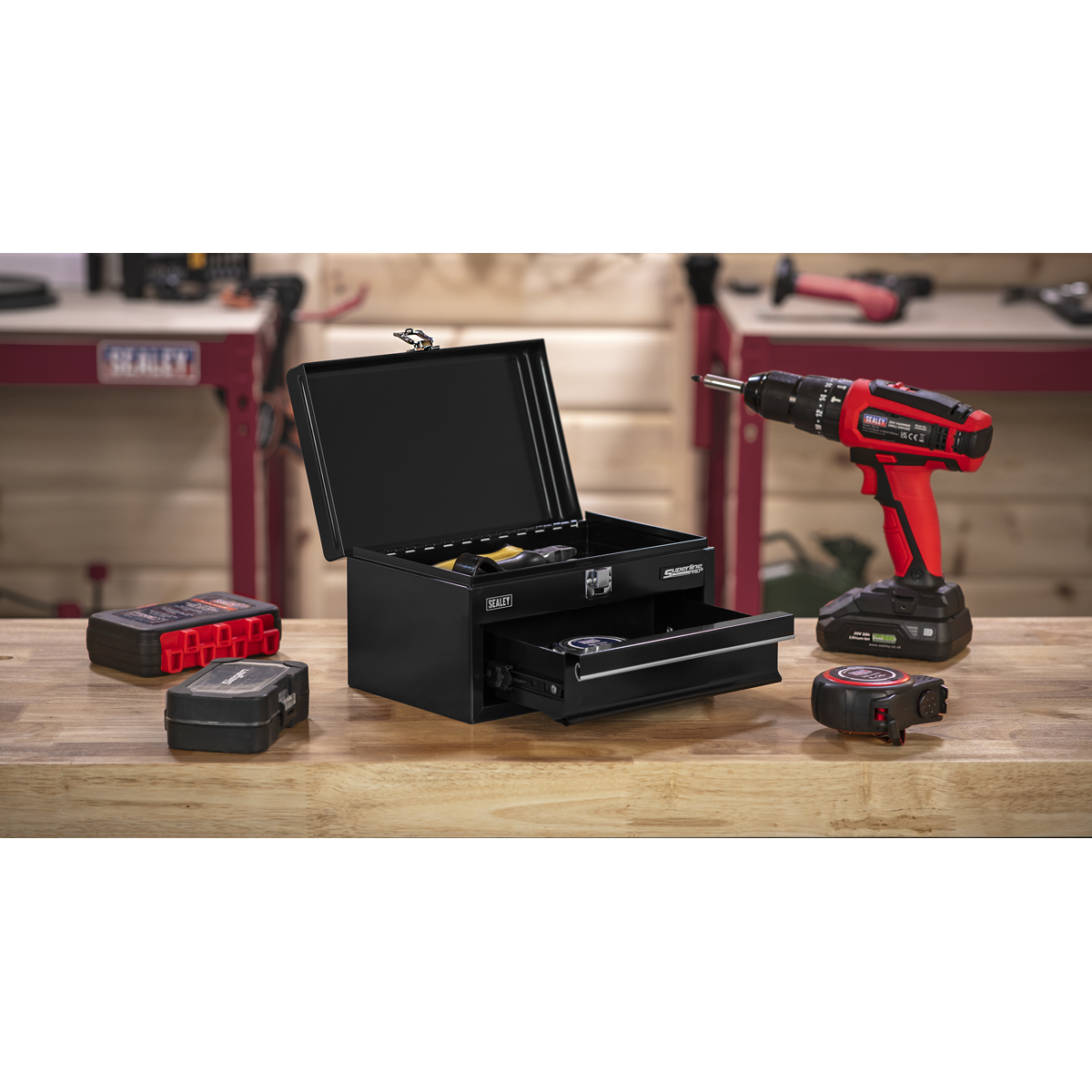 Superline Pro APMTB2 Superline Pro® Mini Toolbox with Drawer - Black