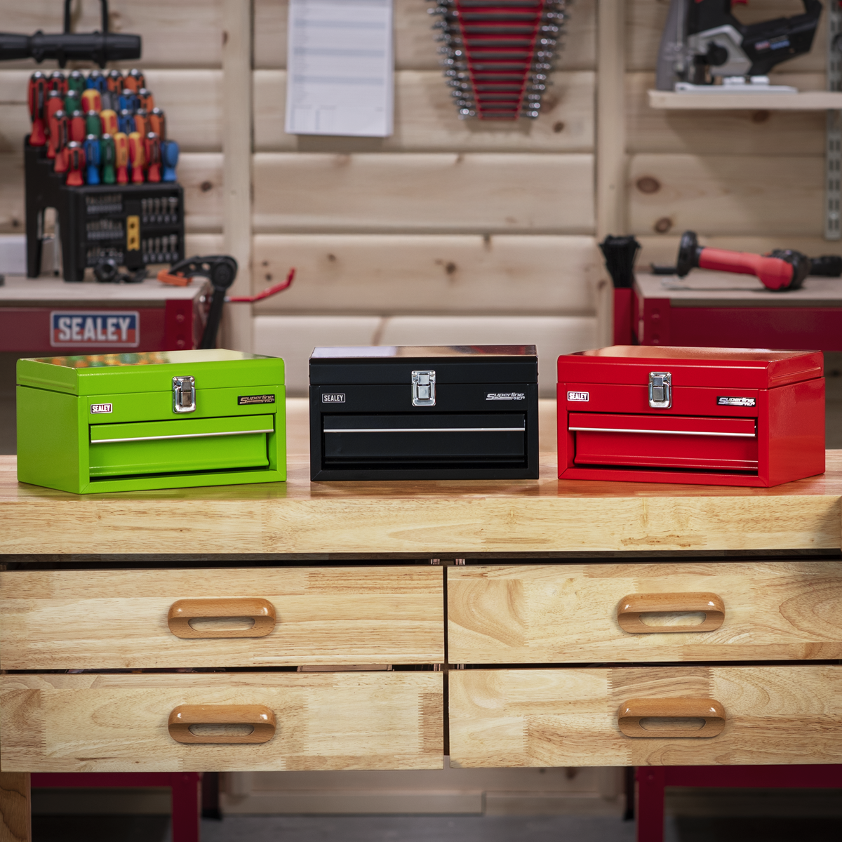 Superline Pro APMTB3 Superline Pro® Mini Toolbox with Drawer - Green
