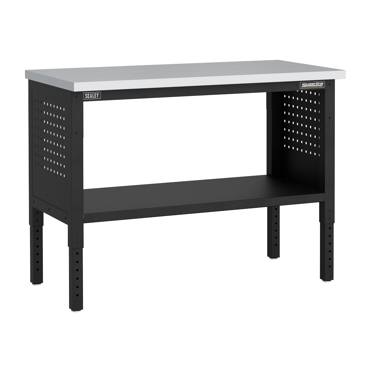 Superline Pro APMWB50COMBO1SS Superline PRO® Modular Workbench with 4 Drawers & Cupboard Stainless Steel Worktop 1265mm