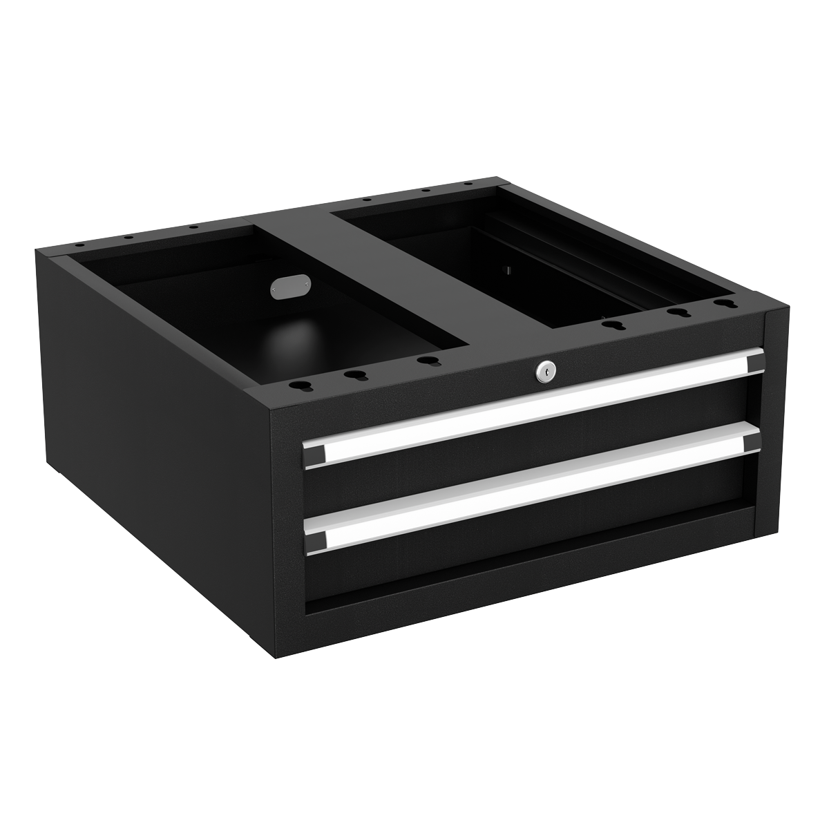 Superline Pro APMWB50COMBO1SS Superline PRO® Modular Workbench with 4 Drawers & Cupboard Stainless Steel Worktop 1265mm