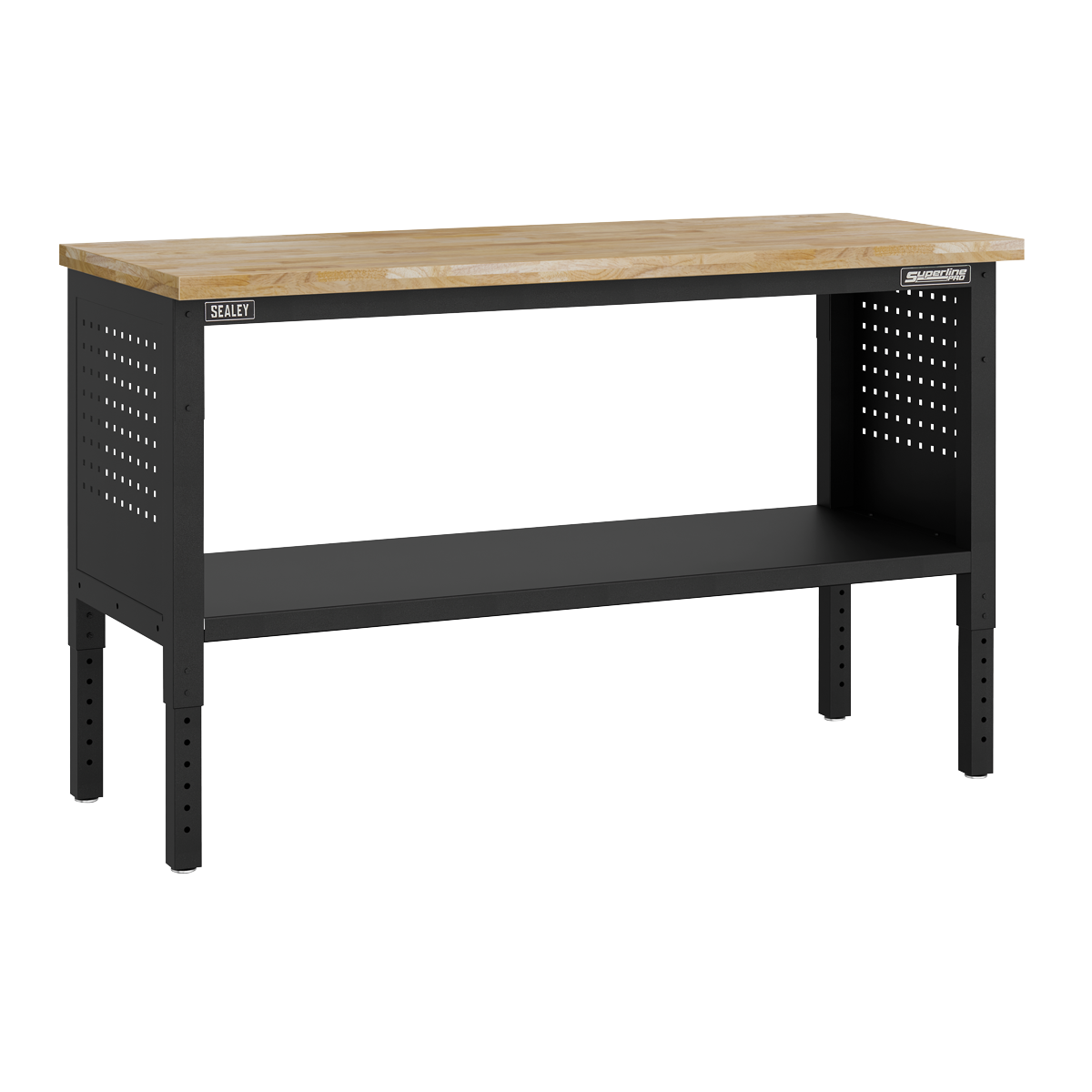 Superline Pro APMWB60COMBO2W Superline PRO® Modular Workbench with 3 Drawers & Cupboard Wooden Worktop 1525mm