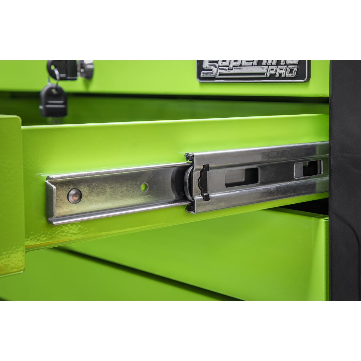 Superline Pro APPD4G Superline PRO® Push-to-Open Topchest 4 Drawer - Green