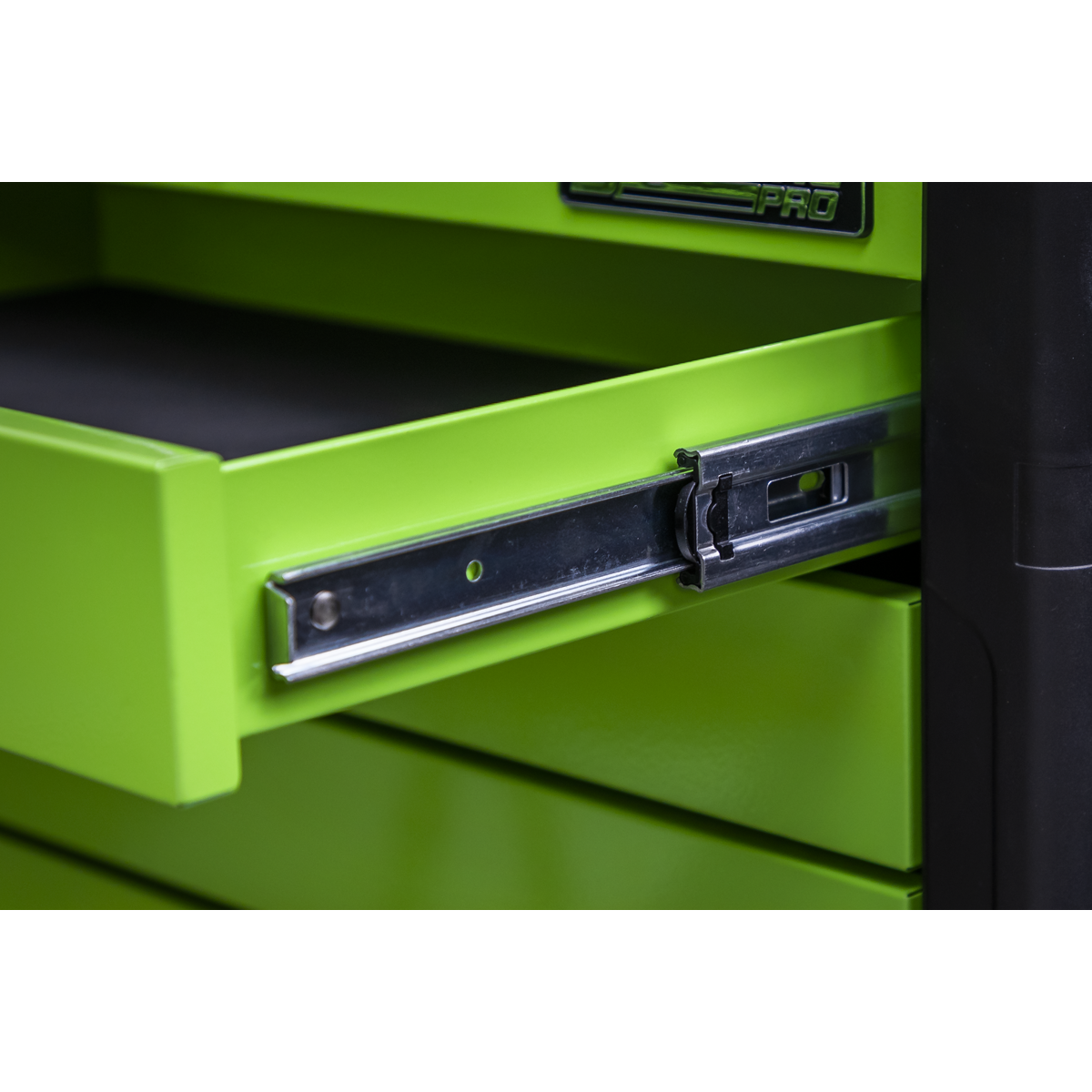 Superline Pro APPDSTACKG Superline PRO® Push-To-Open Topchest & Rollcab Combination 11 Drawer - Green