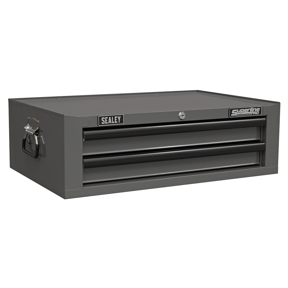 Superline Pro APSTACKTGR Superline PRO® Topchest, Mid-Box Tool Chest & Rollcab Combination 14 Drawer - Grey