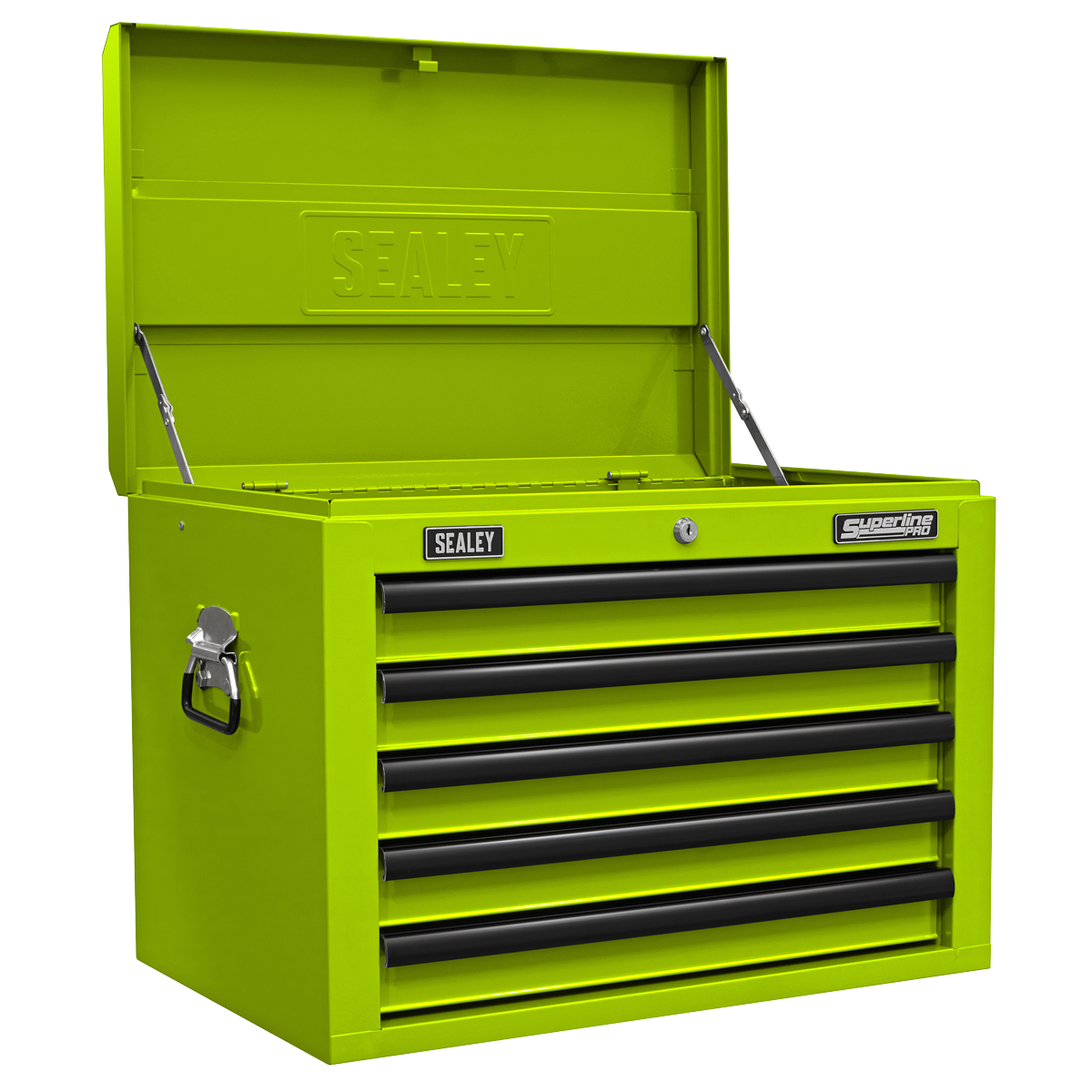 Superline Pro APSTACKTHV Superline PRO® Topchest, Mid-Box Tool Chest & Rollcab Combination 14 Drawer - Green
