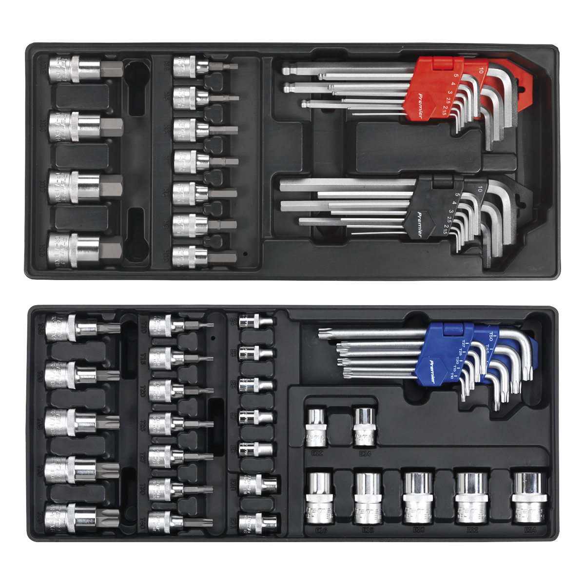 Superline Pro SPTCCOMBO1 Superline PRO® Tool Chest Combination 14 Drawer with 1179pc Tool Kit - Blue