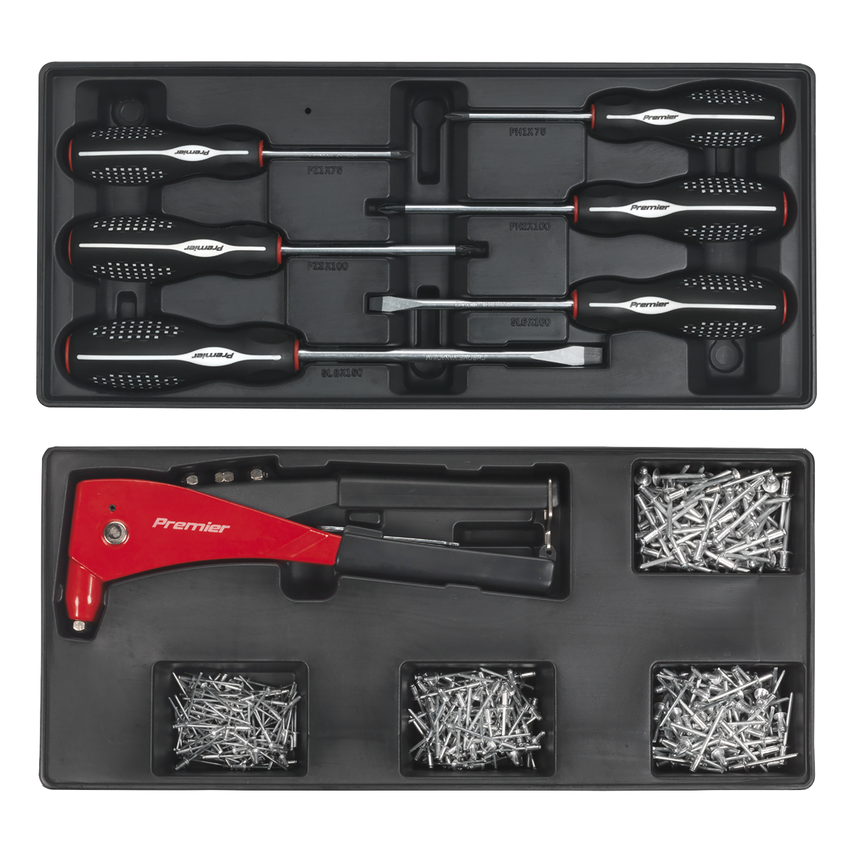 Superline Pro SPTCCOMBO1 Superline PRO® Tool Chest Combination 14 Drawer with 1179pc Tool Kit - Blue