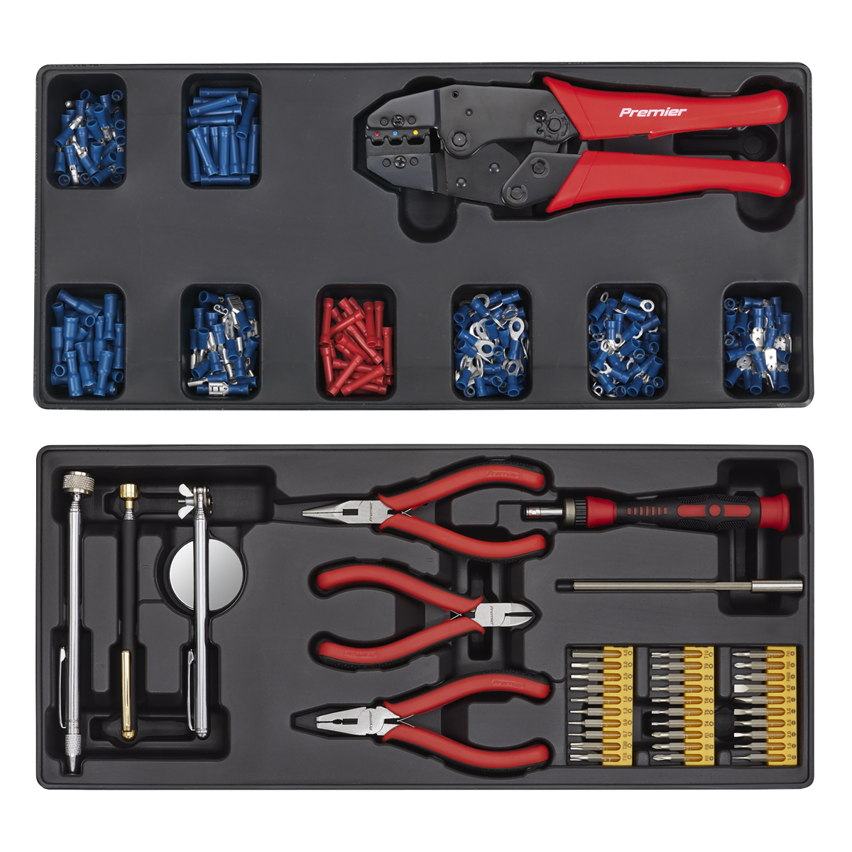 Superline Pro SPTCCOMBO1 Superline PRO® Tool Chest Combination 14 Drawer with 1179pc Tool Kit - Blue