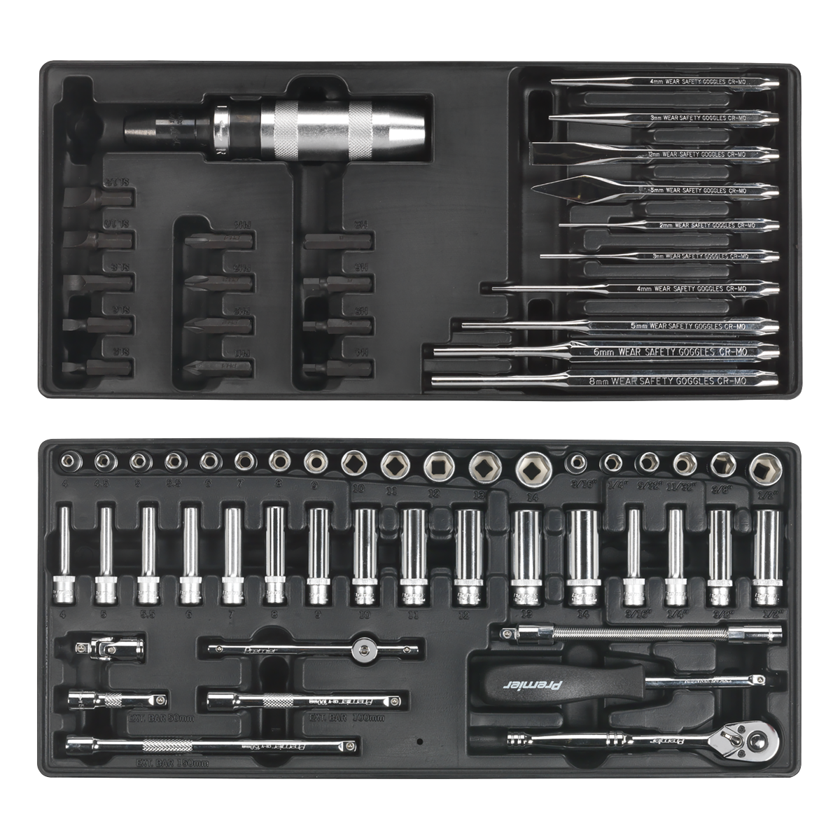 Superline Pro SPTCCOMBO1 Superline PRO® Tool Chest Combination 14 Drawer with 1179pc Tool Kit - Blue
