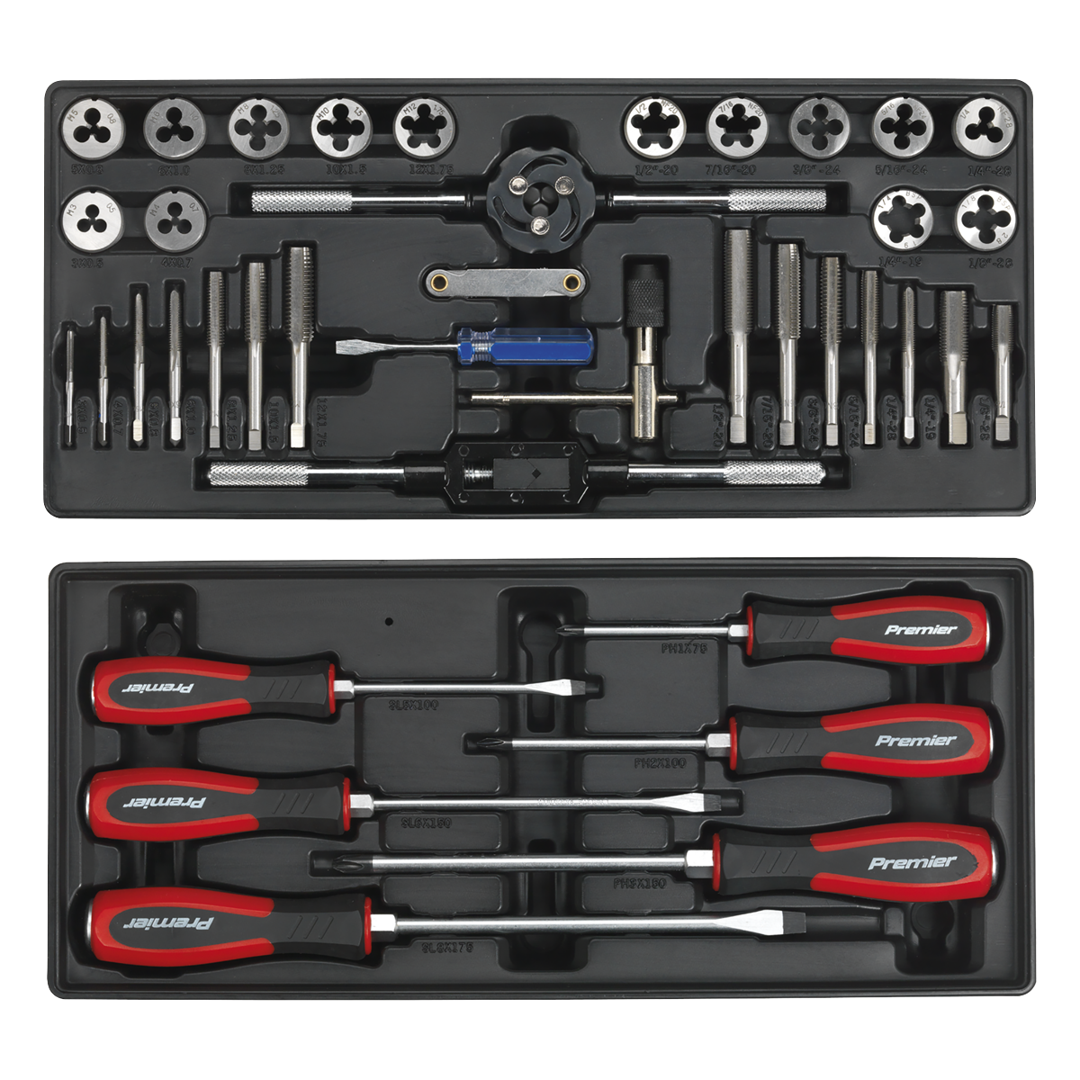 Superline Pro SPTCCOMBO1 Superline PRO® Tool Chest Combination 14 Drawer with 1179pc Tool Kit - Blue