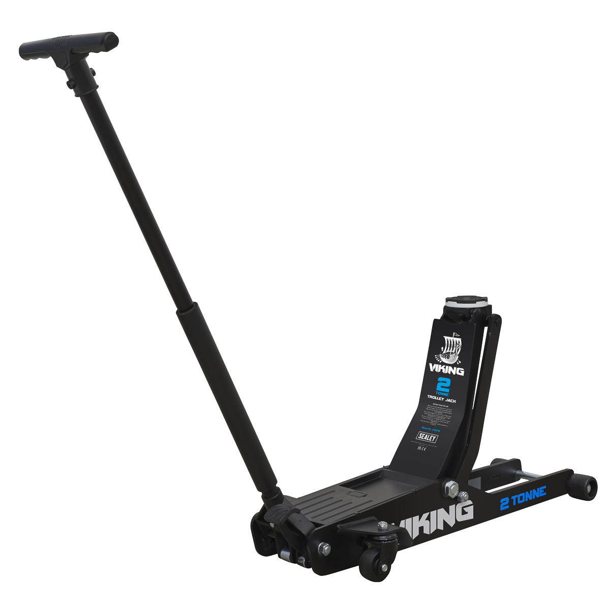 Viking 2100TB Viking Low Profile Professional Long Reach Trolley Jack with Rocket Lift 2 Tonne