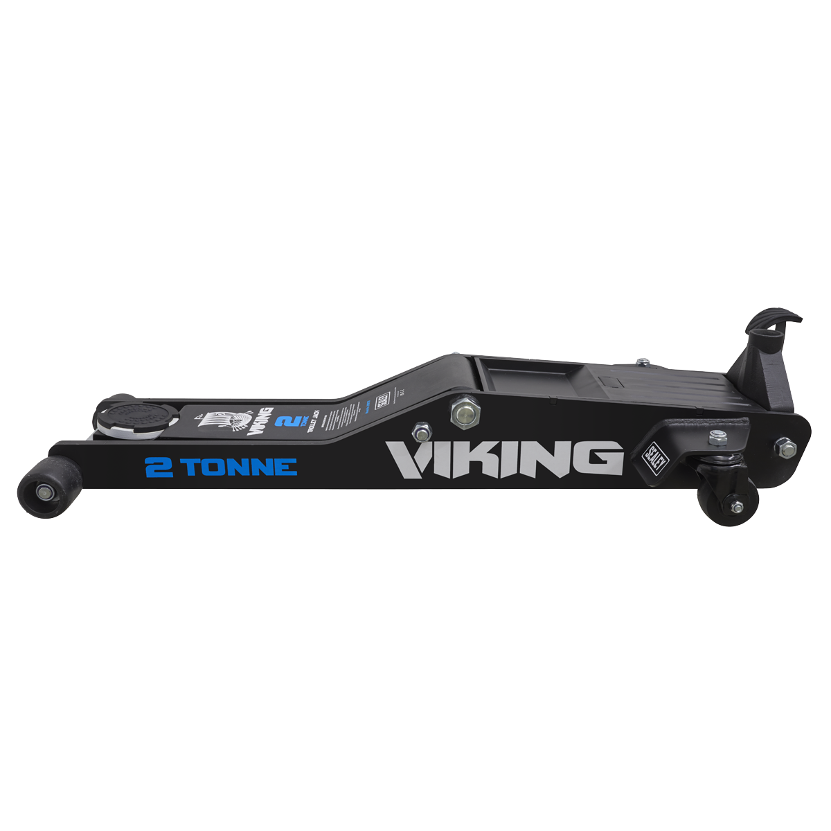 Viking 2100TB Viking Low Profile Professional Long Reach Trolley Jack with Rocket Lift 2 Tonne