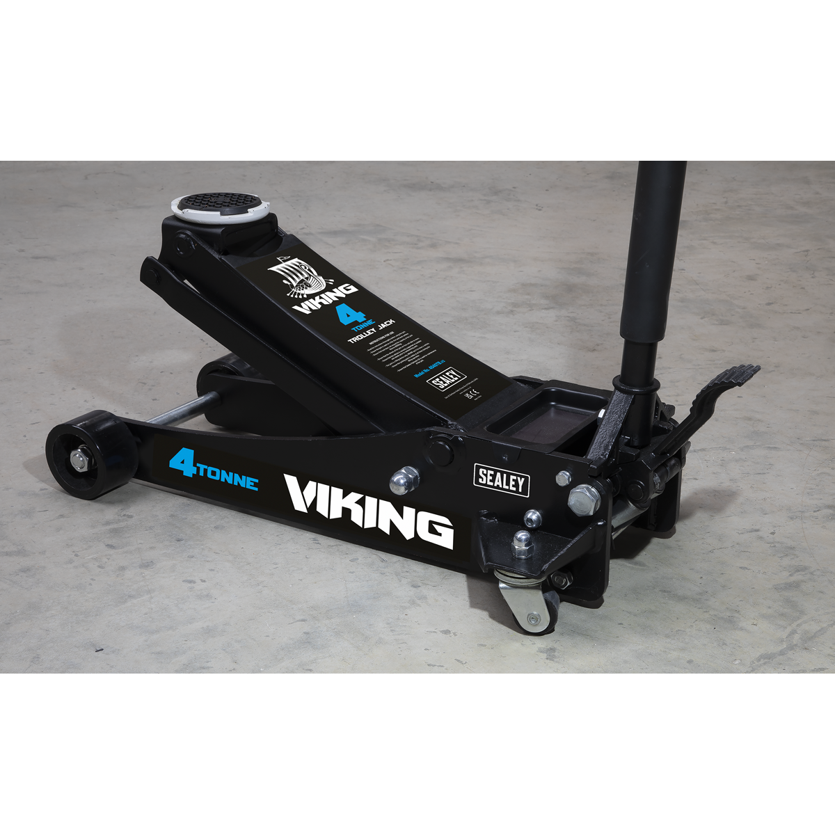 Viking 4040TB Viking Low Profile Professional Trolley Jack with Rocket Lift 4 Tonne