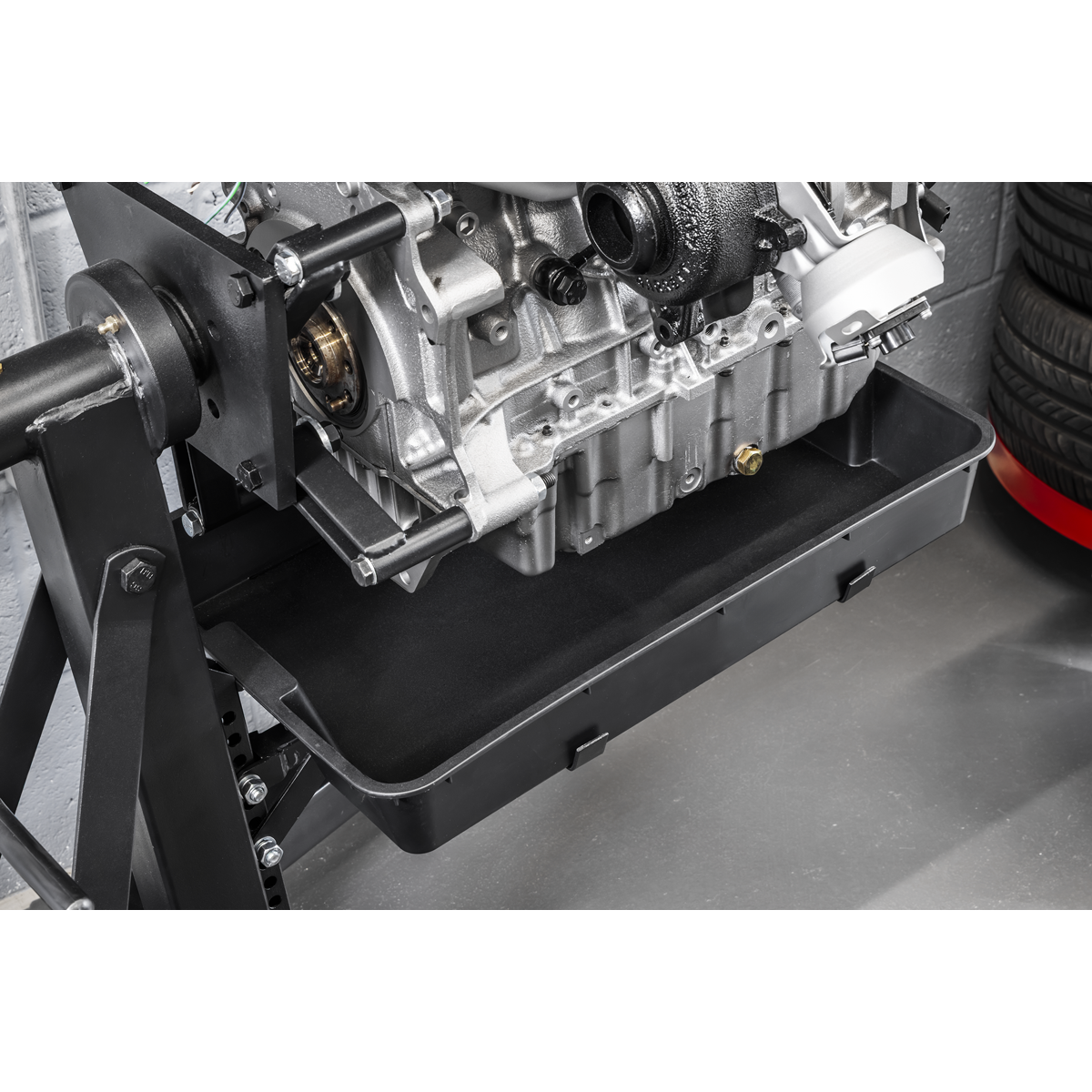 Viking ES680DS Viking Folding 360º Rotating Engine Stand with Geared Handle & Drain Pan
