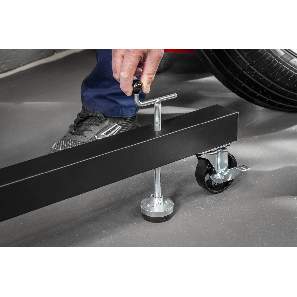 Viking ES680DS Viking Folding 360º Rotating Engine Stand with Geared Handle & Drain Pan