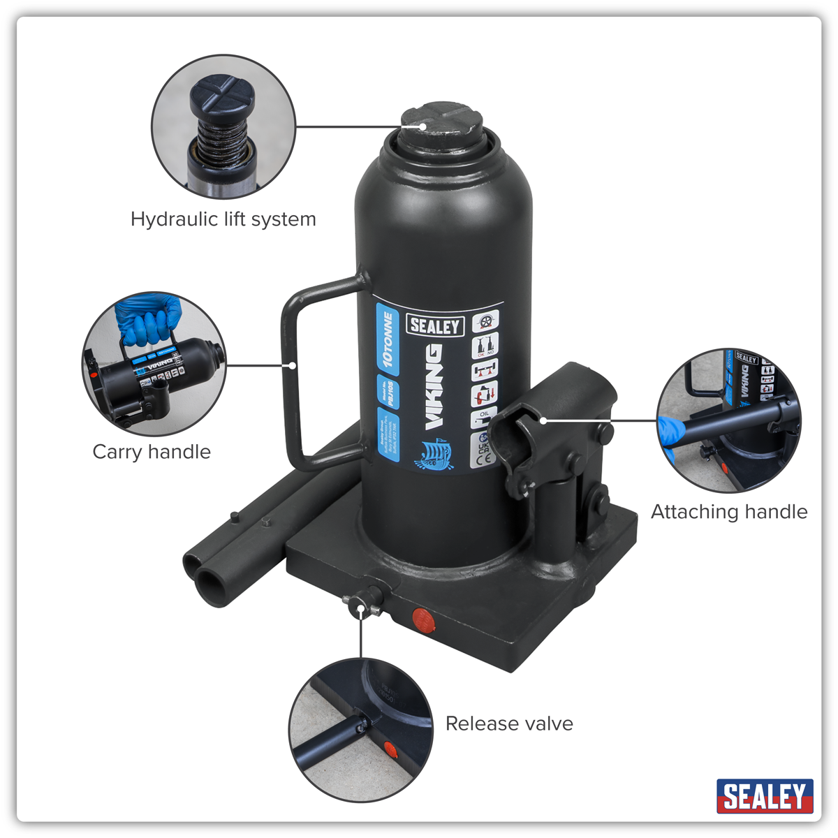 Viking PBJ10S Viking Bottle Jack 10 Tonne