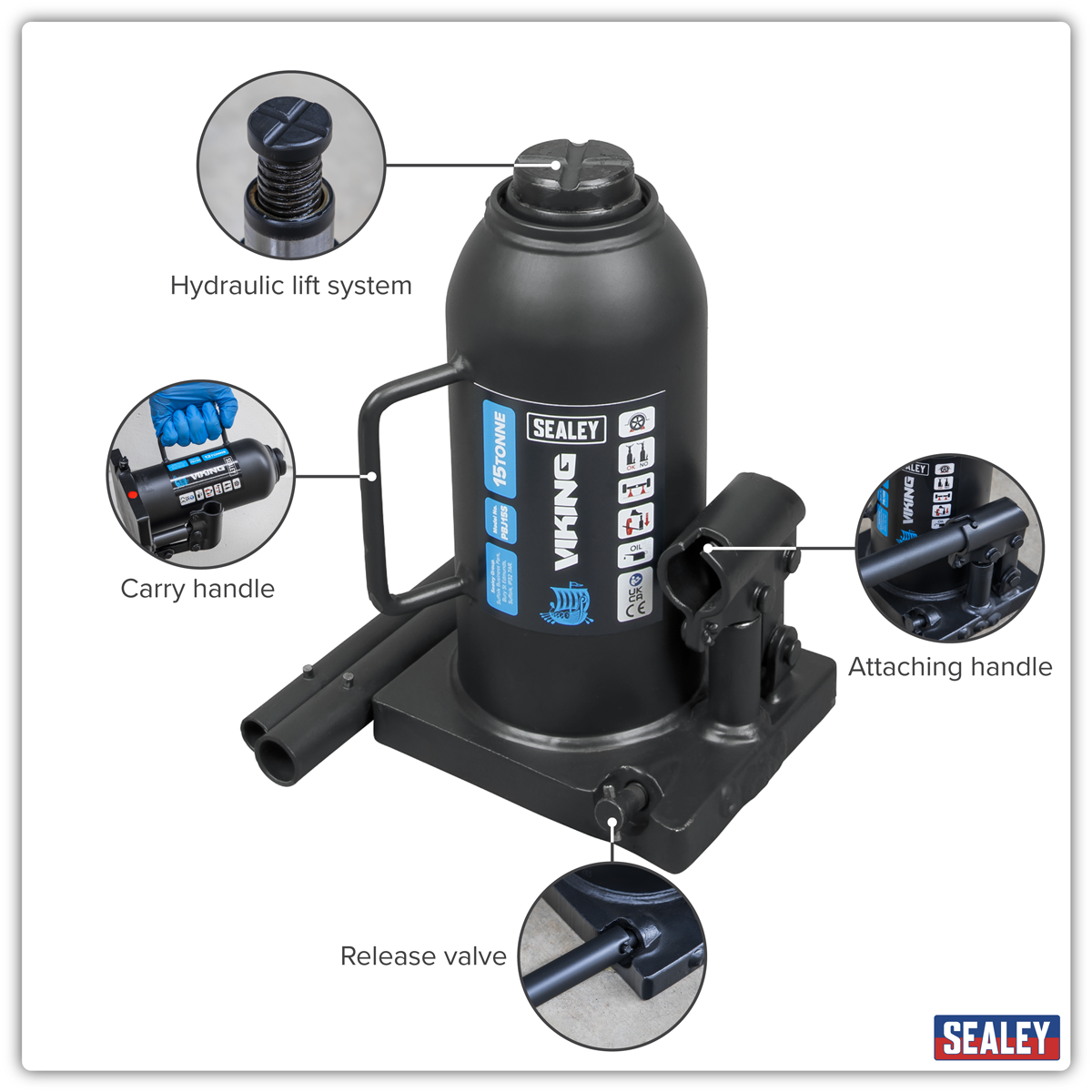 Viking PBJ15S Viking Bottle Jack 15 Tonne