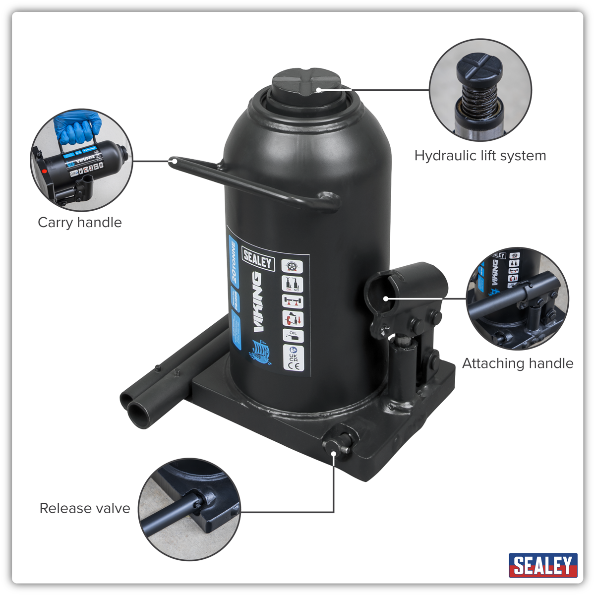 Viking PBJ20S Viking Bottle Jack 20 Tonne