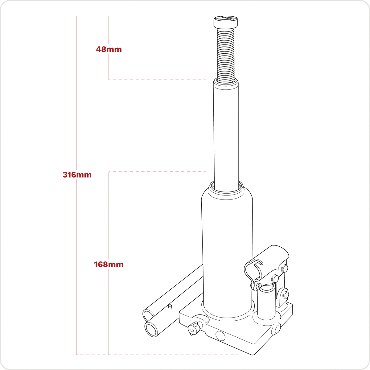 Viking PBJ2S Viking Bottle Jack 2 Tonne