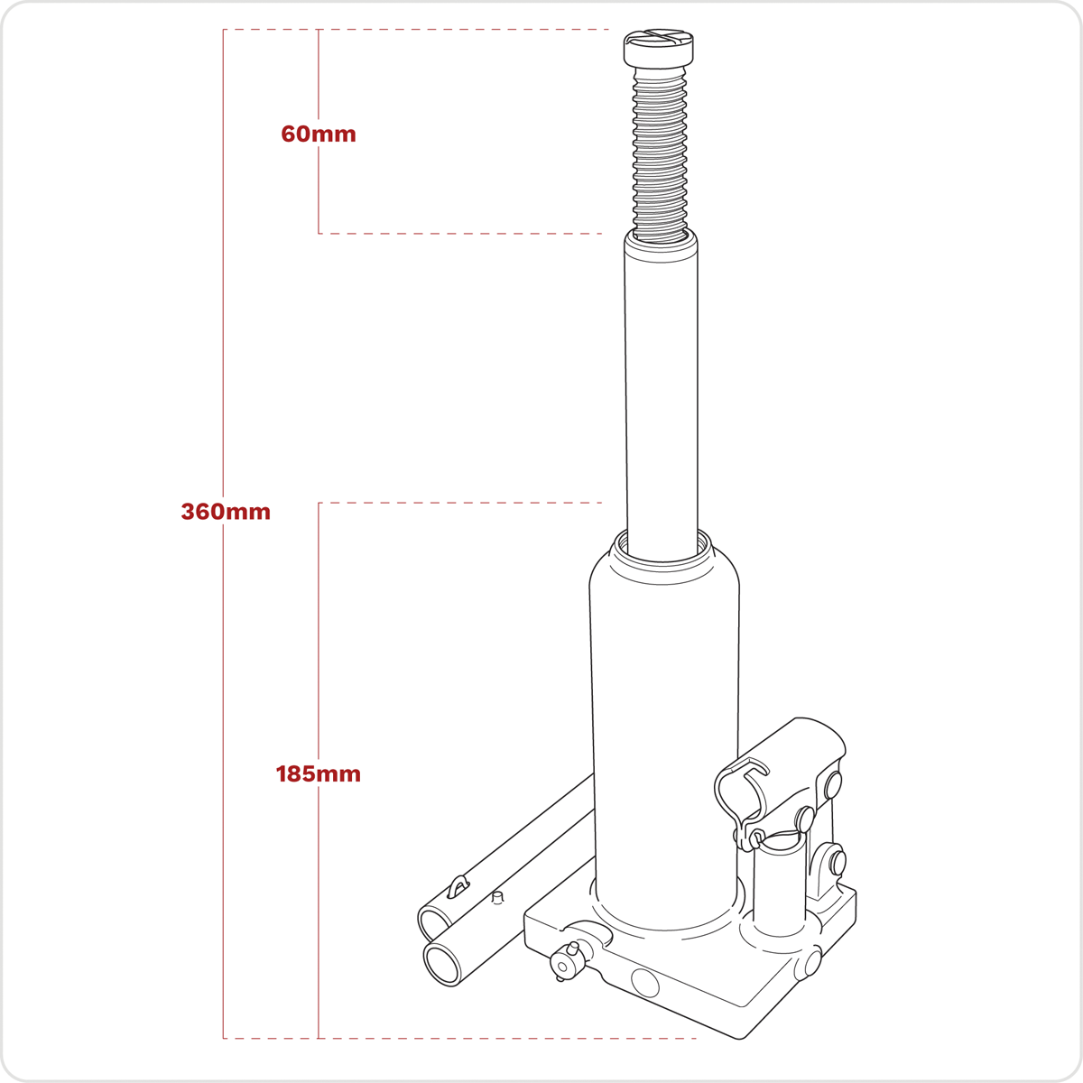 Viking PBJ3S Viking Bottle Jack 3 Tonne