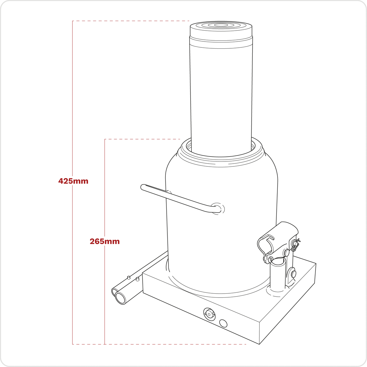 Viking PBJ50S Viking Bottle Jack 50 Tonne