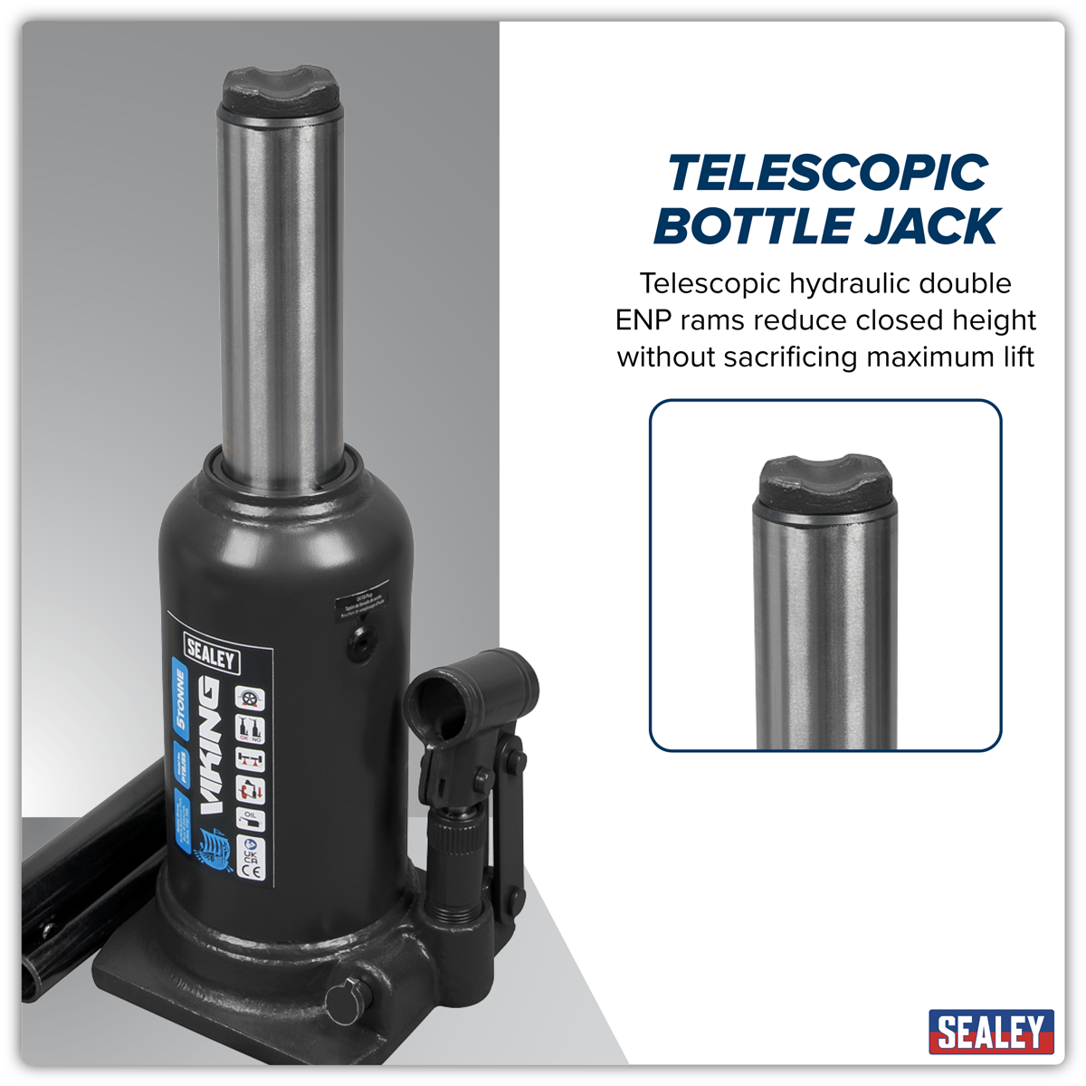 Viking PTBJ5S Viking Telescopic Bottle Jack 5 Tonne